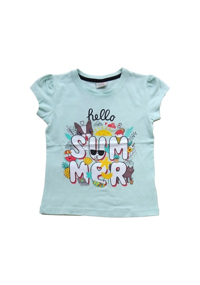 Ceo Junior Summer Baskılı Kısa Kollu Kız Çocuk T-Shirt 3-10 Yaş Turkuaz Ceo Junior Summer Baskılı Kısa Kollu Kız Çocuk T-Shirt 3-10 Yaş Turkuaz