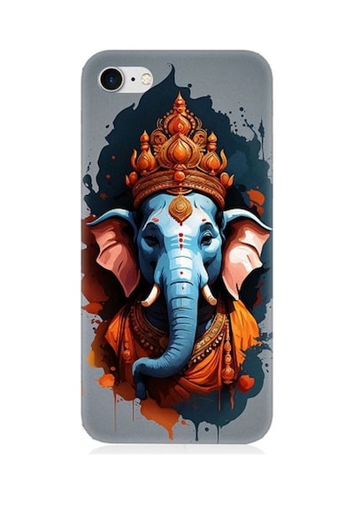 Apple Uyumlu iPhone 7 Ganesha Ganeşa Desenli Silikon Kılıf