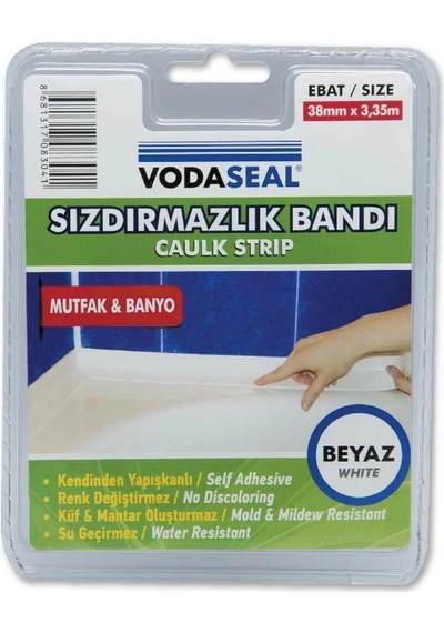 Mey İthalat Vodaseal Küvet Kenar Sızdırmazlık Bandı 38 Mm 3,35 Metre
