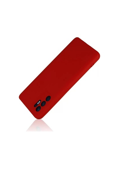 Newface Oppo Reno 6 Kılıf Nano İçi Kadife Silikon - Kırmızı