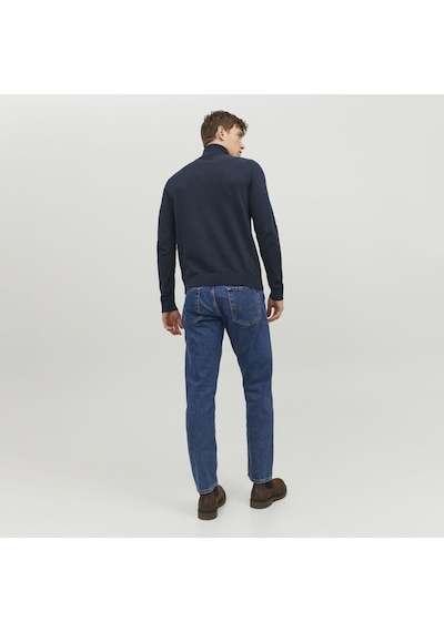 Jack & Jones Balıkçı Yaka Kazak-Emil 12157417 Navy Blazer Lacivert