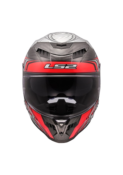 Ls2 Dragon Karbon Enthum Kask Kırmızı