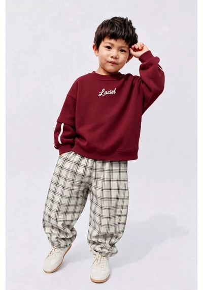 Poala Kids Ekose Desenli Gabardin Pantolon Çok Renkli