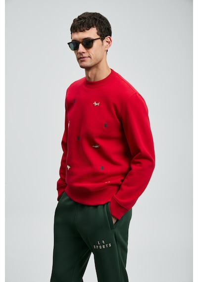 Lufian Noel Erkek Sweatshirt Kırmızı Kırmızı 112030188100700 Kırmızı