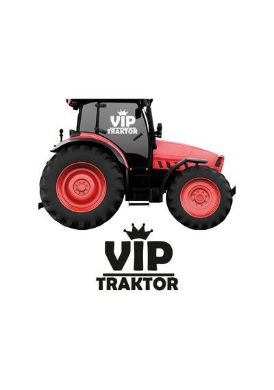Vip Traktör Sticker 40x29 Cm