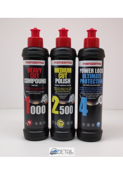 Menzerna 1000 2500 Powerlock Kalın İnce Pasta Boya Kor. Set 250ml