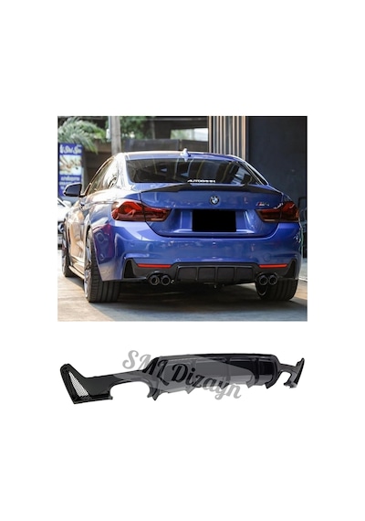 Bmw F32-f33-f36 M Sport-tech Çift Çıkış Difüzör-difizör