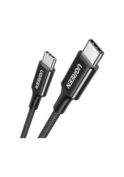 Ugreen Usb-c 60w 3a Qc Pd Örgülü Hızlı Şarj Kablosu, 1 Metre, Siyah, 35219