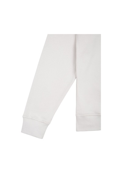 Beord Taş %100 Pamuk Yarım Fermuarlı Sweatshirt Bzt1-134