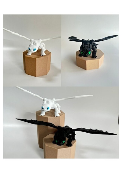 Hayatvsanat Dişsiz Toothless Ejderhanı Nasıl Eğitirsin Gecenin Ve Işığın Öfkesi Figür 2'li (No Color)
