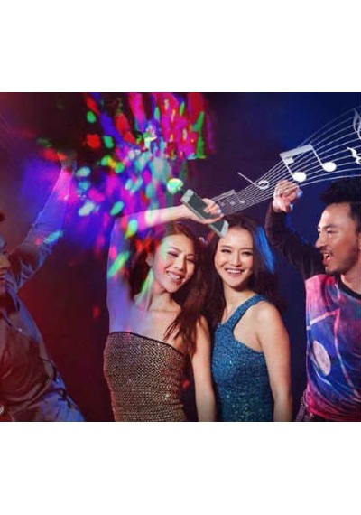 4w Usb Müzik Ritimli Ledli Sihirli Disko Topu Mikro Usb Otg Adaptörü