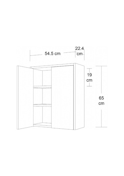 Mobilique Twin Beyaz Banyo Dolabı 600-00-198 Çok Renkli