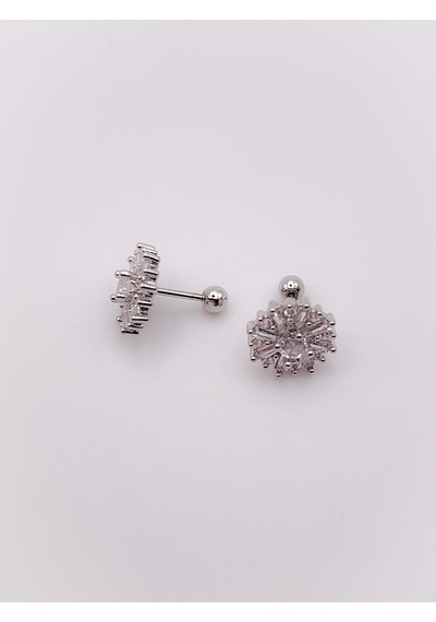Lexroo Taşlı Kar Tanesi Figürlü Kıkırdak Helix Tragus Piercing 1adet Çok Renkli