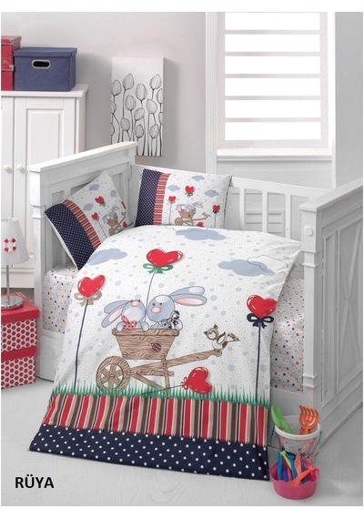 Komfort Home Bebek Uyku Seti %100 Pamuk (Yorgan Ve +2 Yastıklı) (425387478)