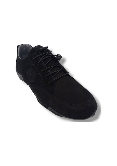 Sayar 362-25 Hakiki Nubuk Deri Comfort Casual Erkek Ayakkabı Siyah