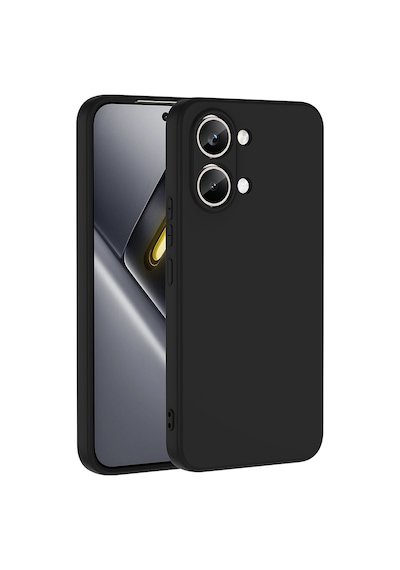 Teleplus Xiaomi Poco X8 Pro Max Kılıf Kamera Korumalı İçi Kadife Mara Lansman Silikon Siyah