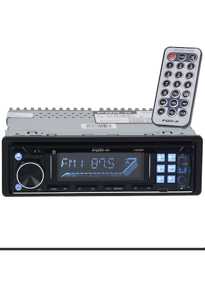 For-x X-604bt-bluetooth/aux /usb/fm-renk Değişme-3 Anfi Çıkışlı-telefon Şarz-2026 Model Oto Teyp