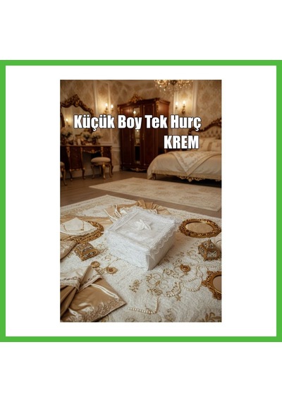 Vaveni Çeyizlik Küçük Tek Hurç Çiçekli, Kadife Tek Hurç Çeyizlik Dantelli Hurç, Küçük Boy Hurç Arz Çok Renkli