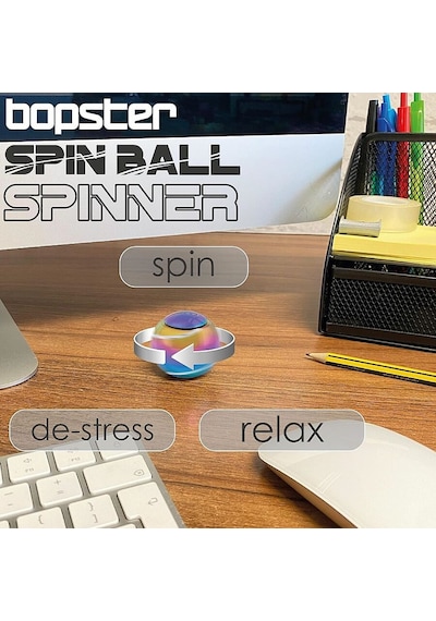 Bopster Spin Ball Spinner - Multicoloured Metallic Sb001