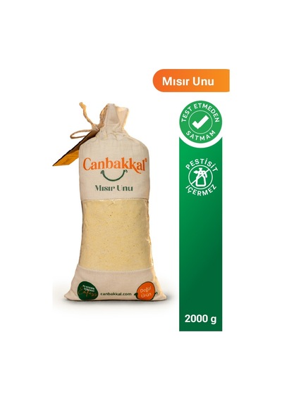 Canbakkal Mısır Unu 2 KG Katkısız Doğallıkla Geleneksel Mısır Ekmeği ve Kuymak Lezzeti