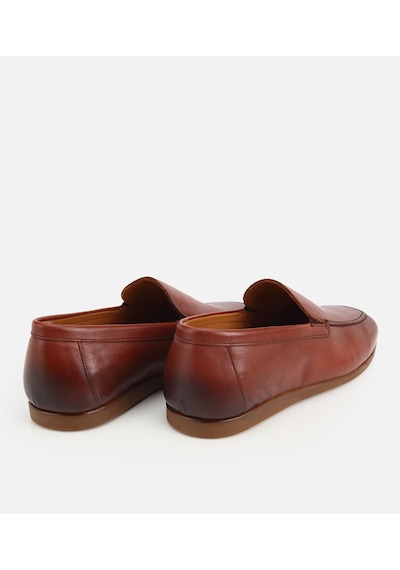 Hotiç Erkek Deri Taba Yumuşak Dokulu Klasik Loafer