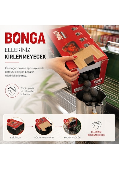 Briket Yumurta Kömür - 4 Kg Sıkıştırılmış %100 Doğal Barbekü Mangal Kömürü Çok Renkli