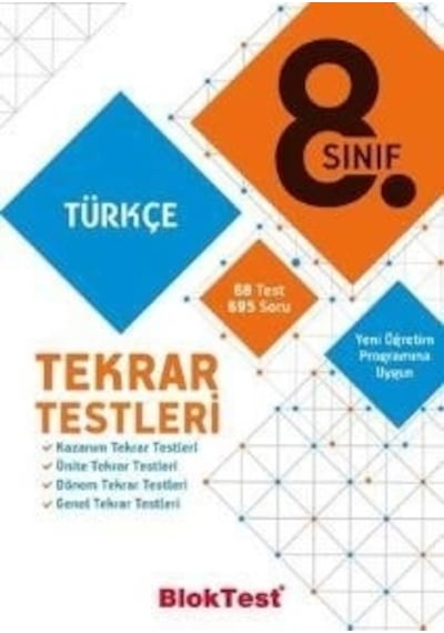 Tudem 8. Sınıf Bloktest Türkçe Tekrar Testleri