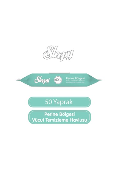 Lexroo Perine Bölgesi Vücut Temizleme Havlusu 50 Yaprak Tek Ebat