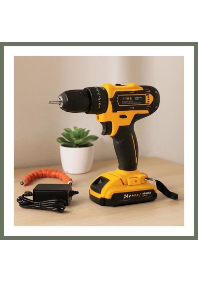 Bezos Şarjlı Matkap Seti 24w 1350 Rpm Çantalı Bezos1