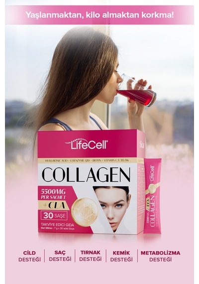 Lifecell Collagen Cla Hyaluronic Acid+coenzyme Q10 30 Saşe