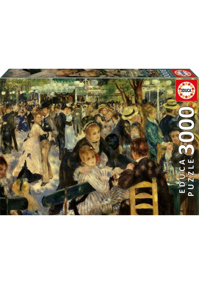 Educa 3000 Parça 3000 Le Moulin De La Galette'de Dans Puzzle - Pierre Auguste Renoir