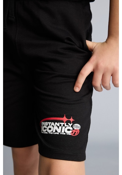 Defacto Sweatshirt Kumaşı 2li Takım Erkek Çocuk H0327a826smbk81 Siyah-bk81