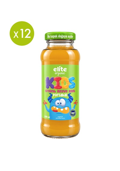 12'li Kids Organik Portakallı Meyve Suyu 200 Ml