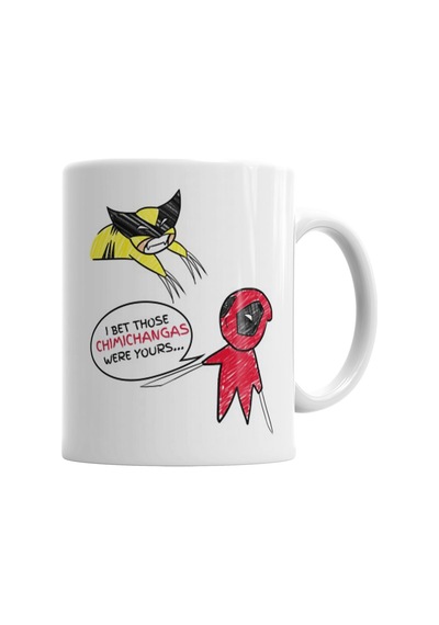Deadpool Wolverine Marvel Kupa Bardak Porselen Karışık