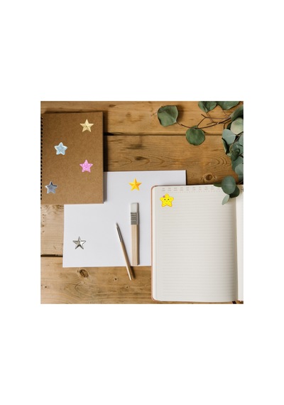 70 Adet Yıldız Temalı Sticker Seti Parıltılı Estetik Çıkartma Laptop Telefon Kılıfı Ve Defter Etiketi Çok Renkli
