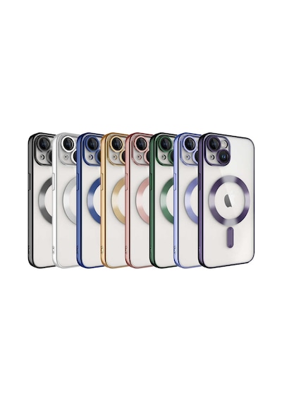 Zore İphone 13 Uyumlu Kamera Korumalı Magsafe Wireless Şarj Özellikli Ogaa Demre Kılıf-lila