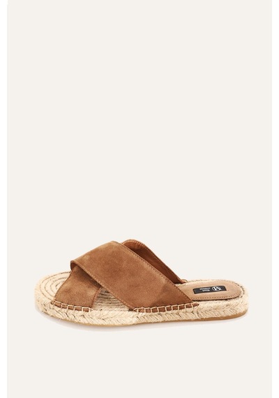 5in1Canpolat Bal Espadril Terlik 24112-bal Açık Kahverengi