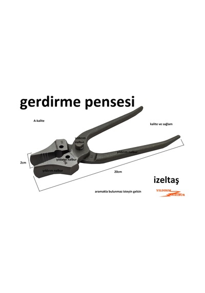 İzeltaş Gerdirme Pensesi Metalik Deri Gerdirme Bez Germe Çektirme