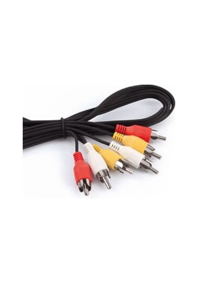 3 Rca + 3 Rca 1.5 Metre Kablo Tos-tos Standart Kablo