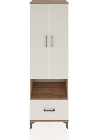Hyperion Dolap 3 Raflı Tek Çekmeceli Tek Askılı 60x44x195 Çam-aytaşı Atlas Çam
