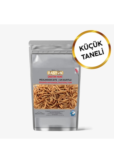 Un Kurtlu Organik Hayvansal Proteinli Üretim Yemi Küçük Taneli - 250 Ml