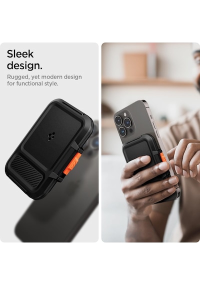Magsafe Destekli Cüzdan Lock Fit Mag Fit 6 Kartlık Siyah - Afa06031 Çok Renkli