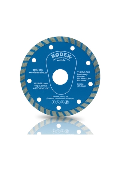 Rodex Rru115 Turbo Elmas Beton Granit Kesici 115 MM Kuru Kesim N11.912