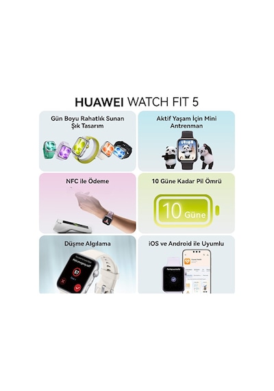 Huawei Watch Fit 5 Akıllı Saat (Distribütör Garantili)