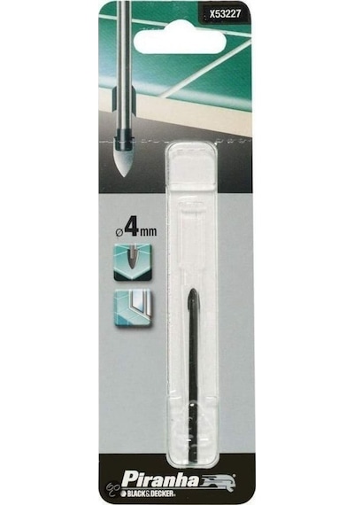 Black Decker X53227 4 Mm Cam Ve Fayans Delme Ucu Metalik