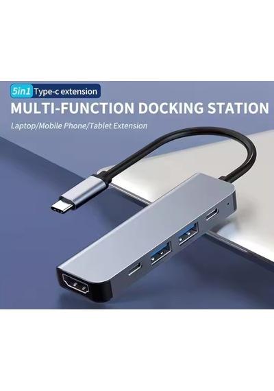 Platoon Pl-5560 4k Type-c 5in1 Şarj,hdmı Ve Usb Çoğaltıcı Adaptör Çevirici