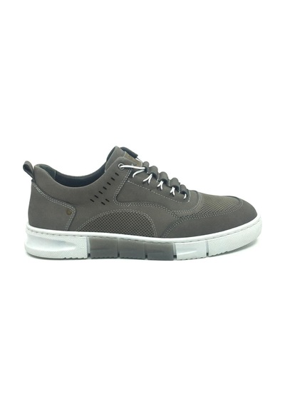 Goldbrand 00637 %100 Hakiki Deri Rahat Erkek Günlük Yazlık Casual Ayakkabı 40-44 Füme