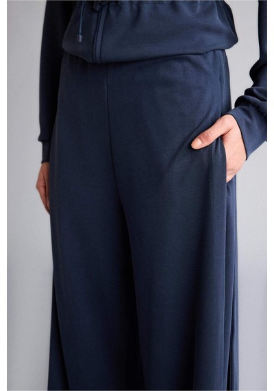 Defacto Wide Leg Cepli Geniş Paça Uzun Modal Sporcu Pantolon G6873ax25wnnv146 Lacivert-nv146