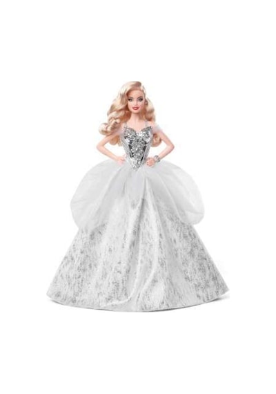 Barbie 2021 Mutlu Yıllar Bebeği Dalgalı Sarı Saçlı. 30 Cm.Gümüş R