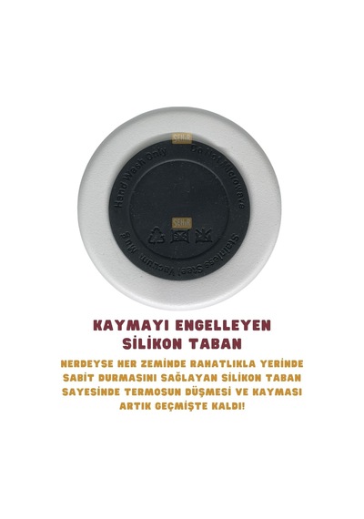 650ml Lisanslı Çift Katlı Paslanmaz Çelik Termos 8 Saat Sıcak Soğuk Kutulu Beyaz Çok Renkli